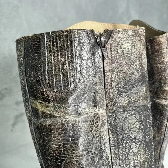 Steven By Steve Madden Reins Leather Knee High Distressed Riding Boots Brown 6.5 - Picture 7 of 16